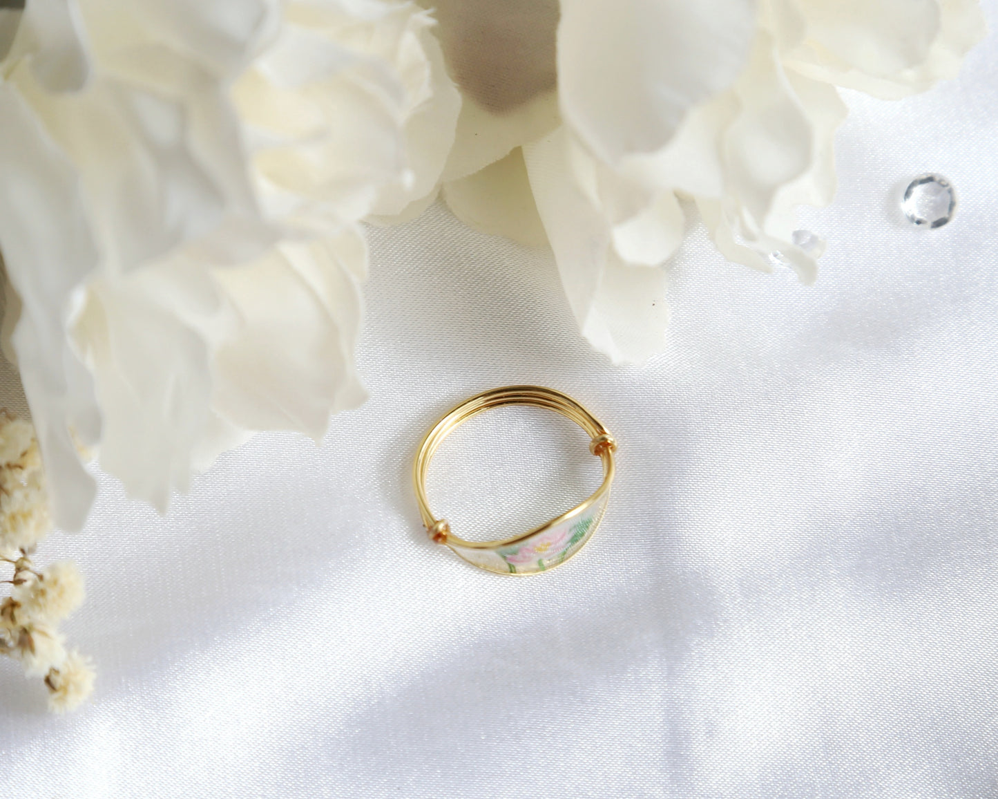 Lotus Flower Ring / Gold & Silver