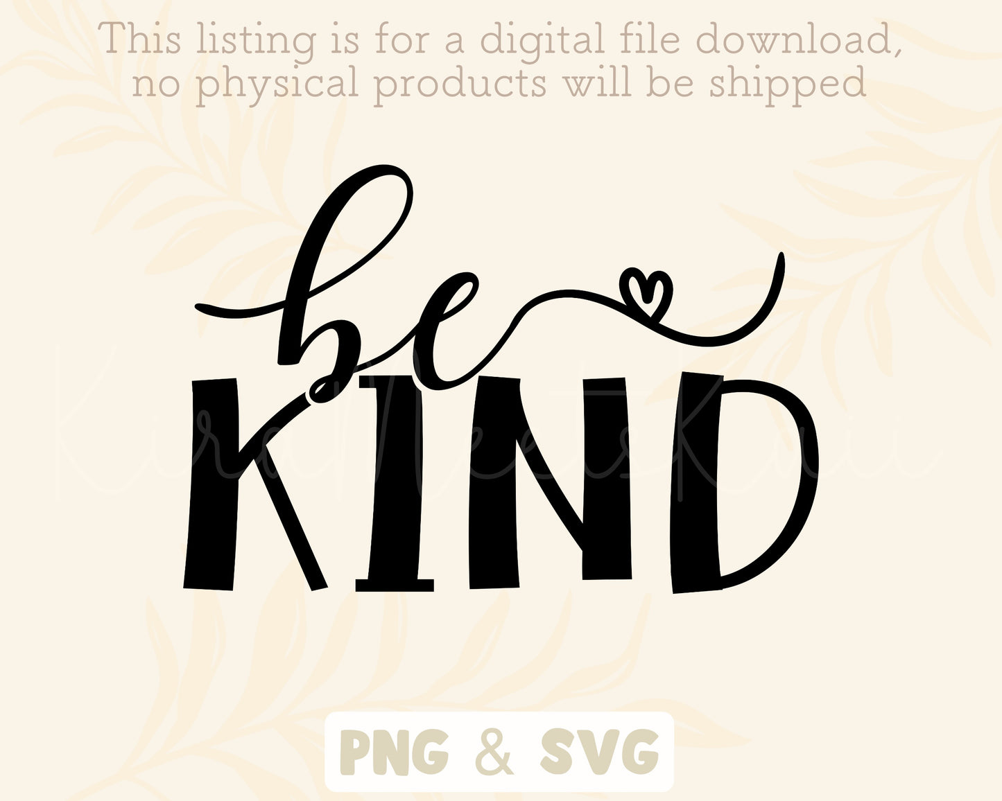 Be Kind SVG