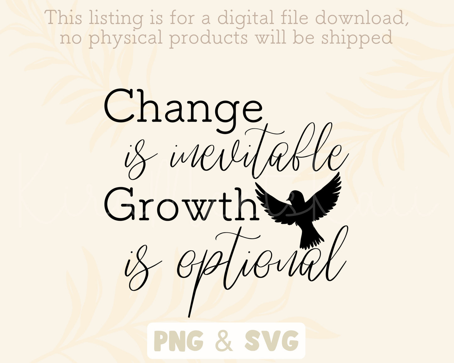 Change is Inevitable Growth is Optional SVG