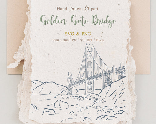 Golden Gate Bridge San Francisco USA Landmark Clipart