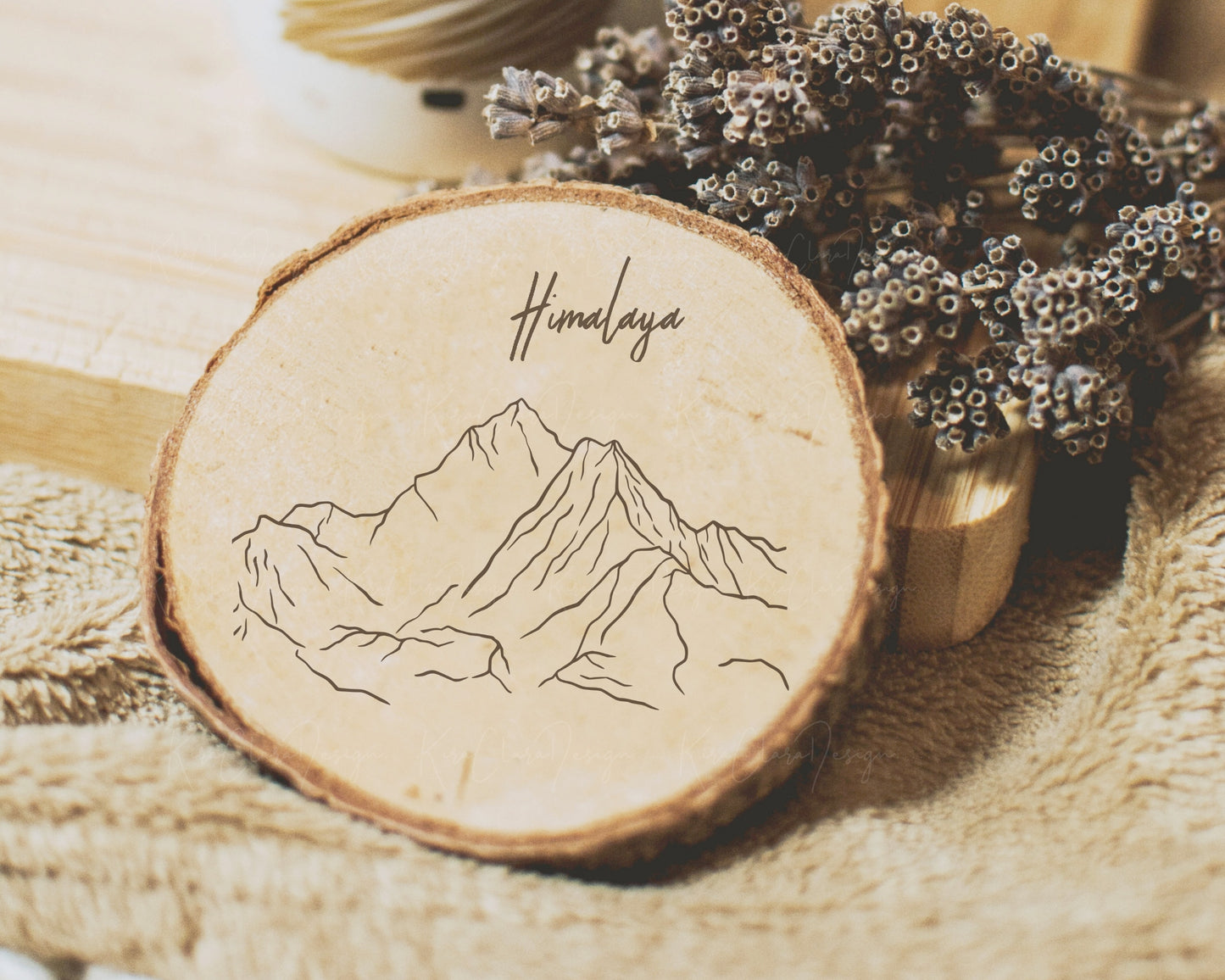 Himalayas Mountain Outline Clipart