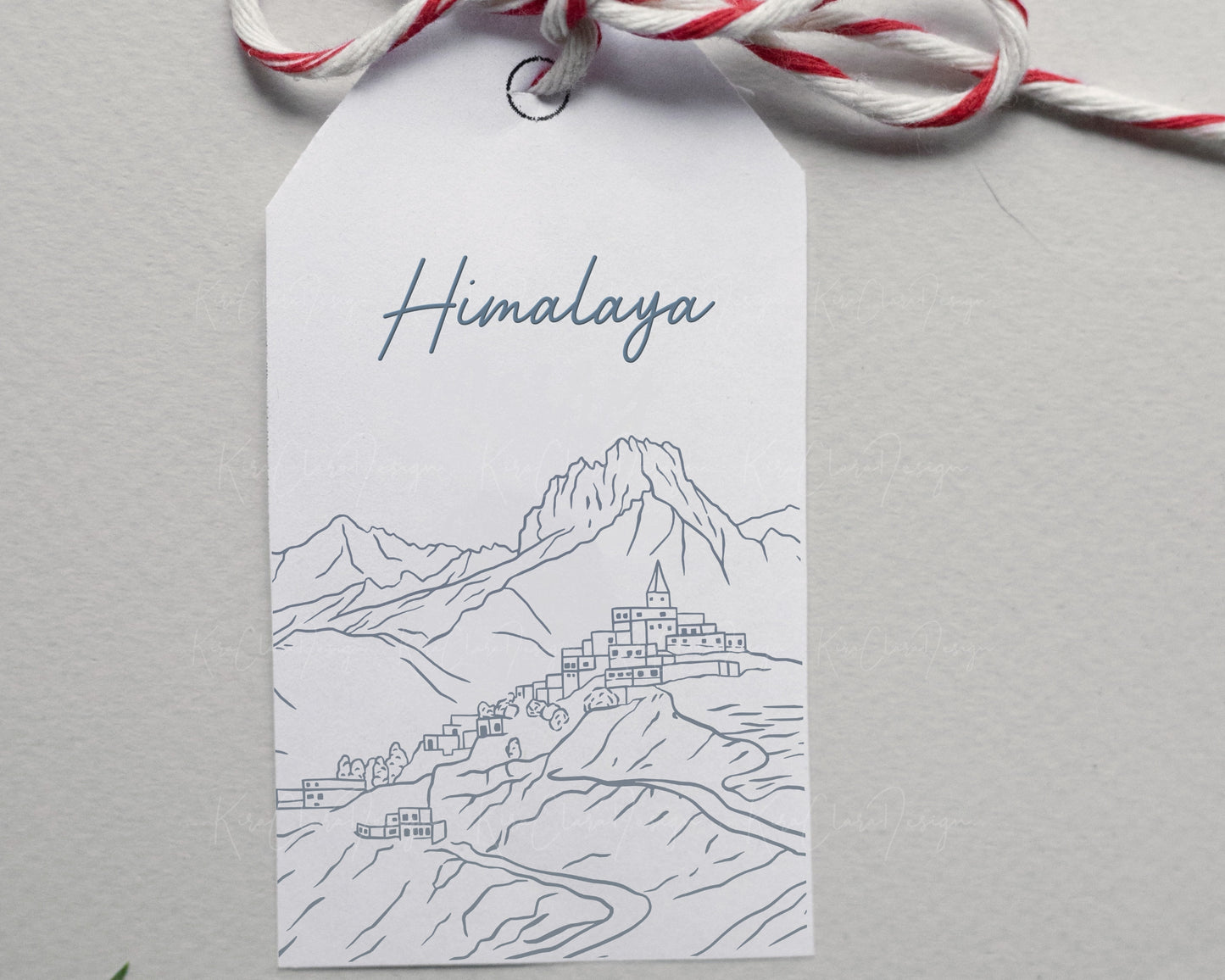 Himalayas Landscape Outline Clipart