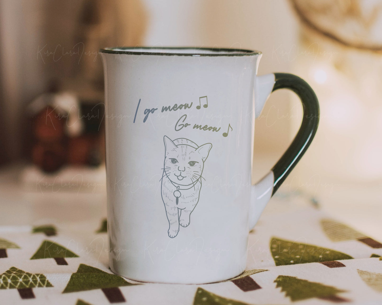 I Go Meow Cute Cat Sublimation Clipart