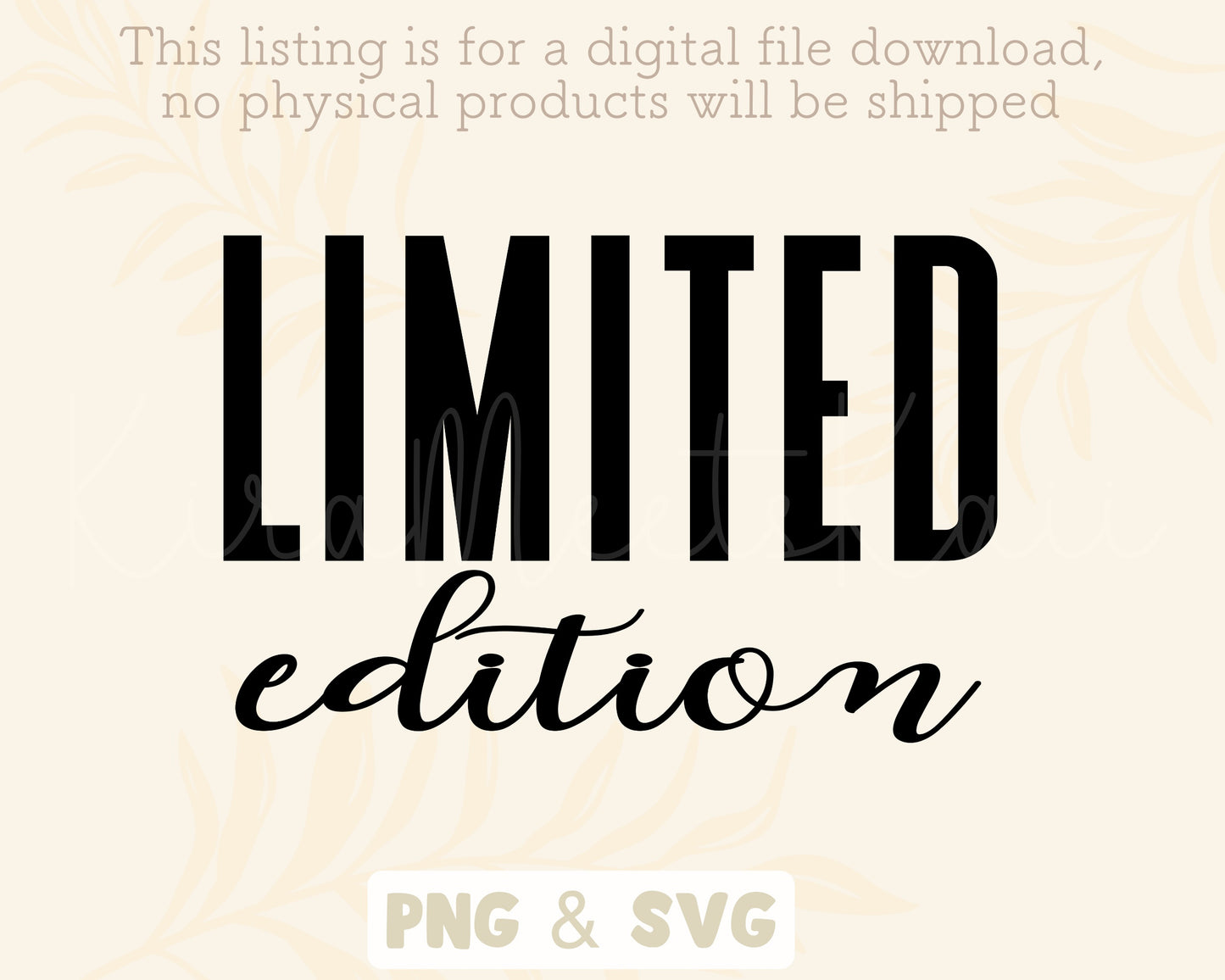 Limited Edition Clipart SVG