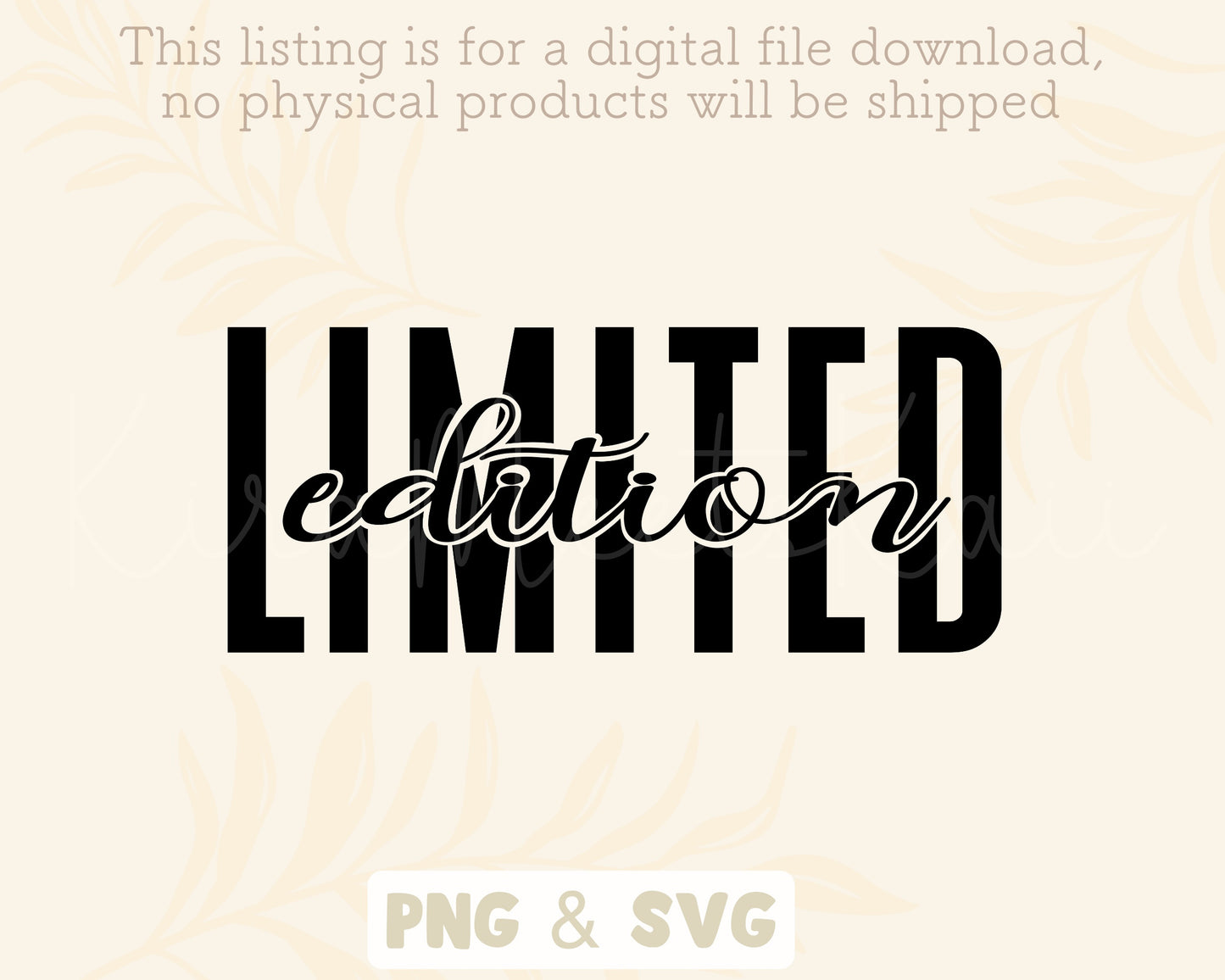 Limited Edition Clipart SVG