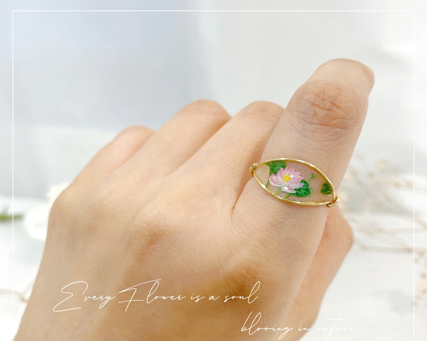 Lotus Flower Ring / Gold & Silver