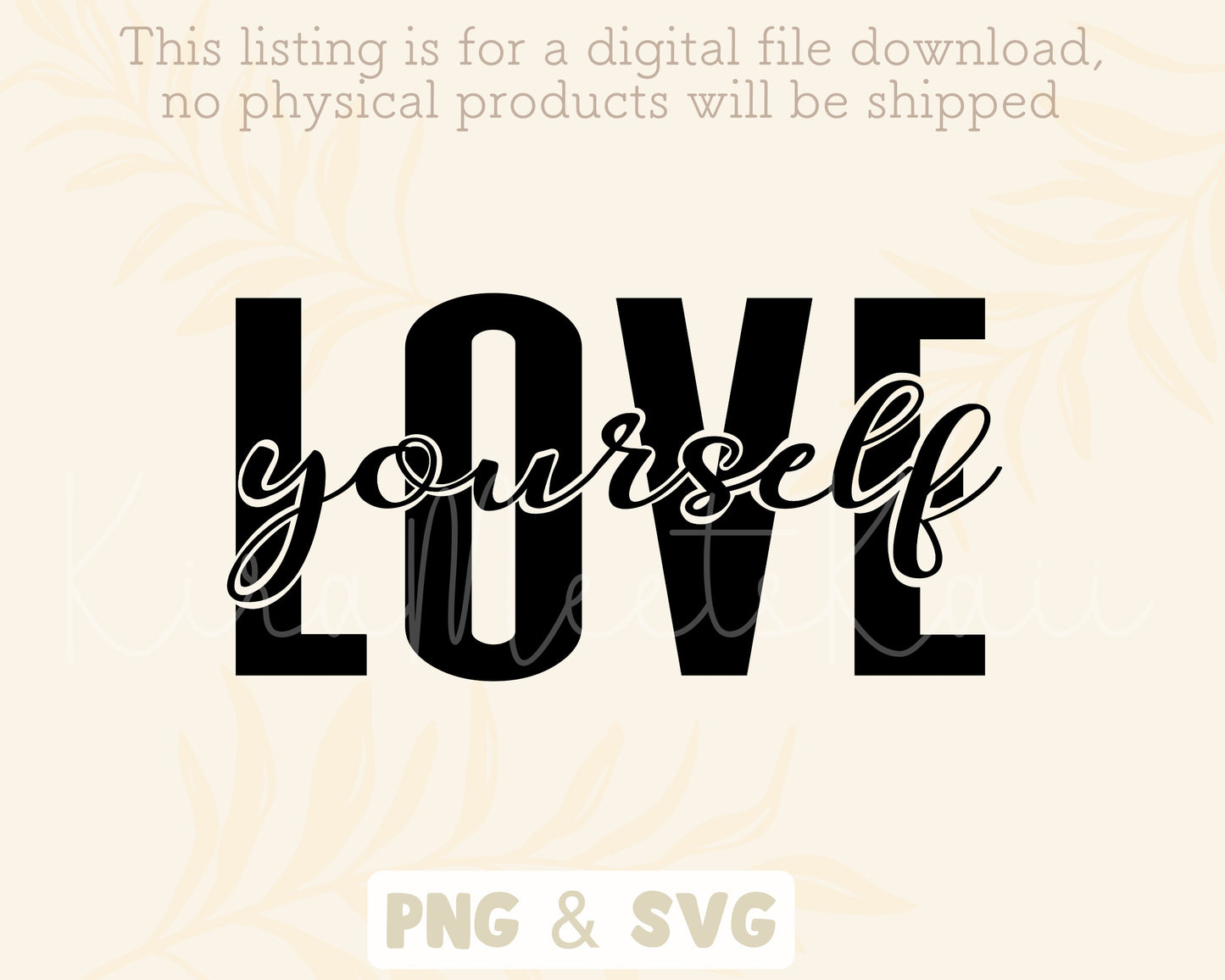 Love Yourself Clipart SVG