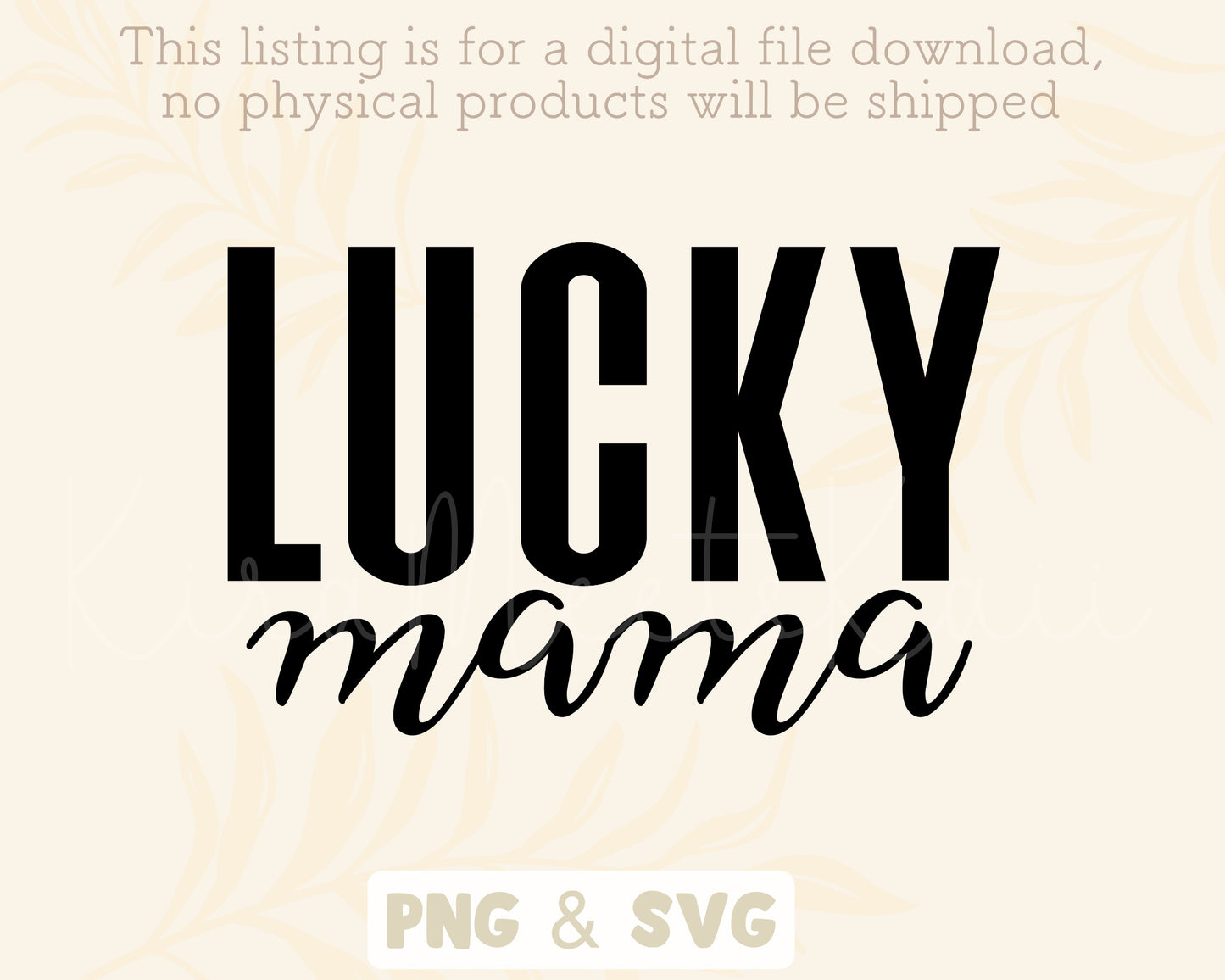 Lucky Mama Clipart SVG