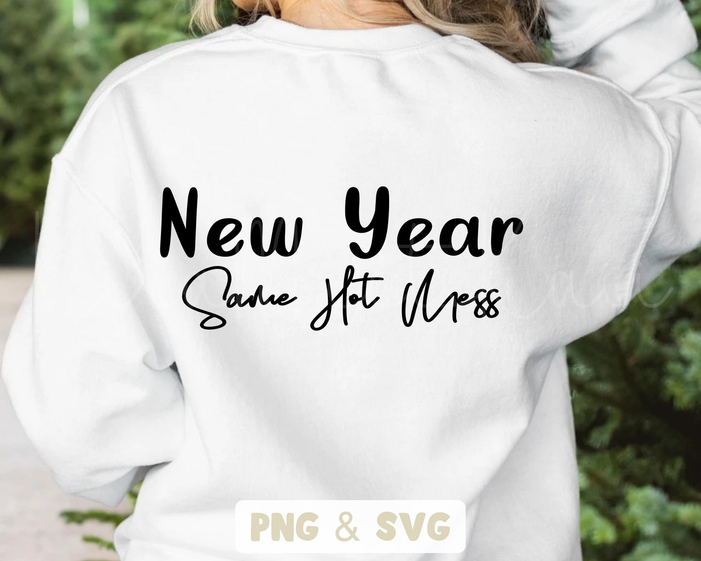 New Year Same Hot Mess Clipart