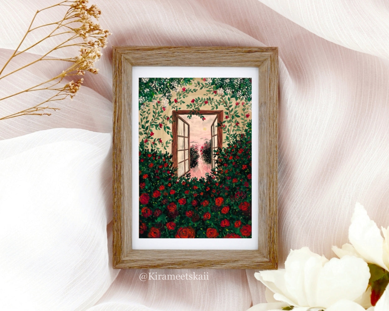 "Secret Garden" Gouache Painting (Original Artwork)