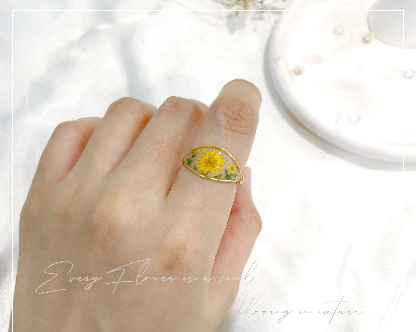 Sunlower Ring / Gold & Silver