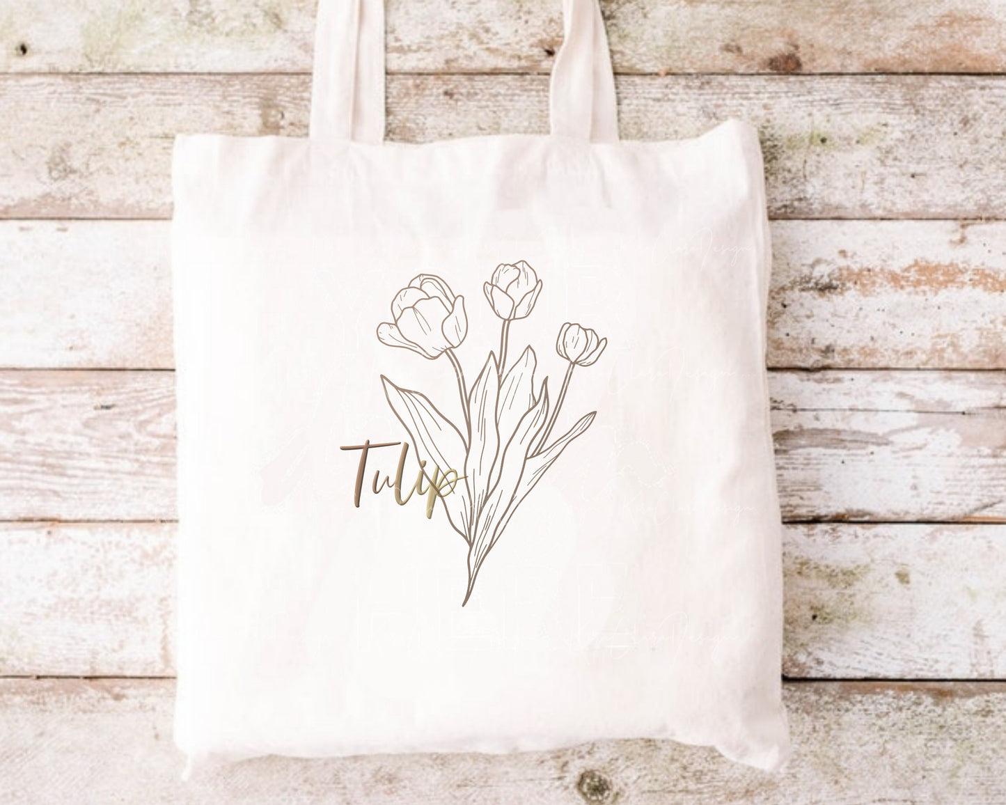 Tulip Bouquet Outline Clipart