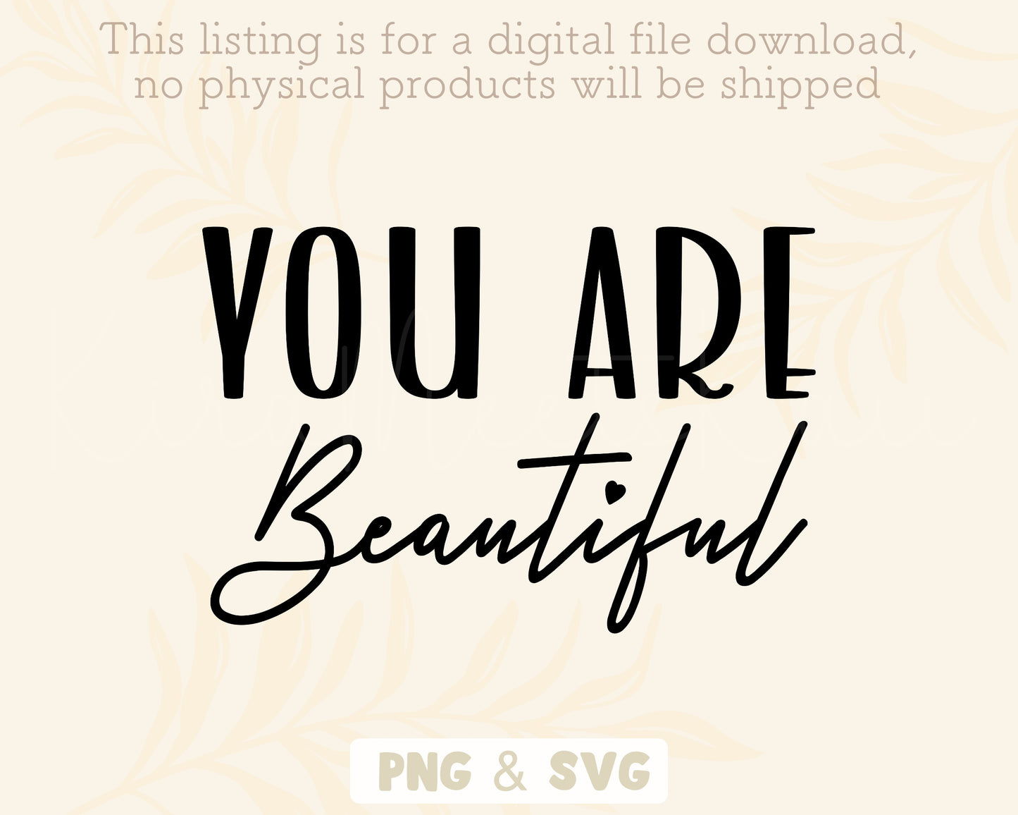 You Are Beautiful Clipart