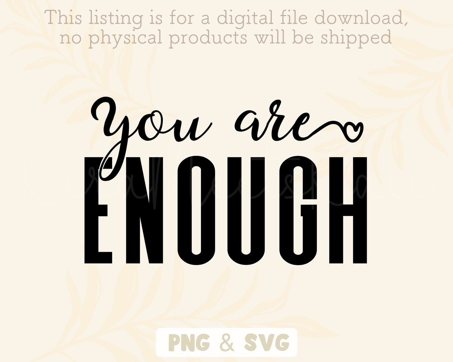 You Are Enough Clipart