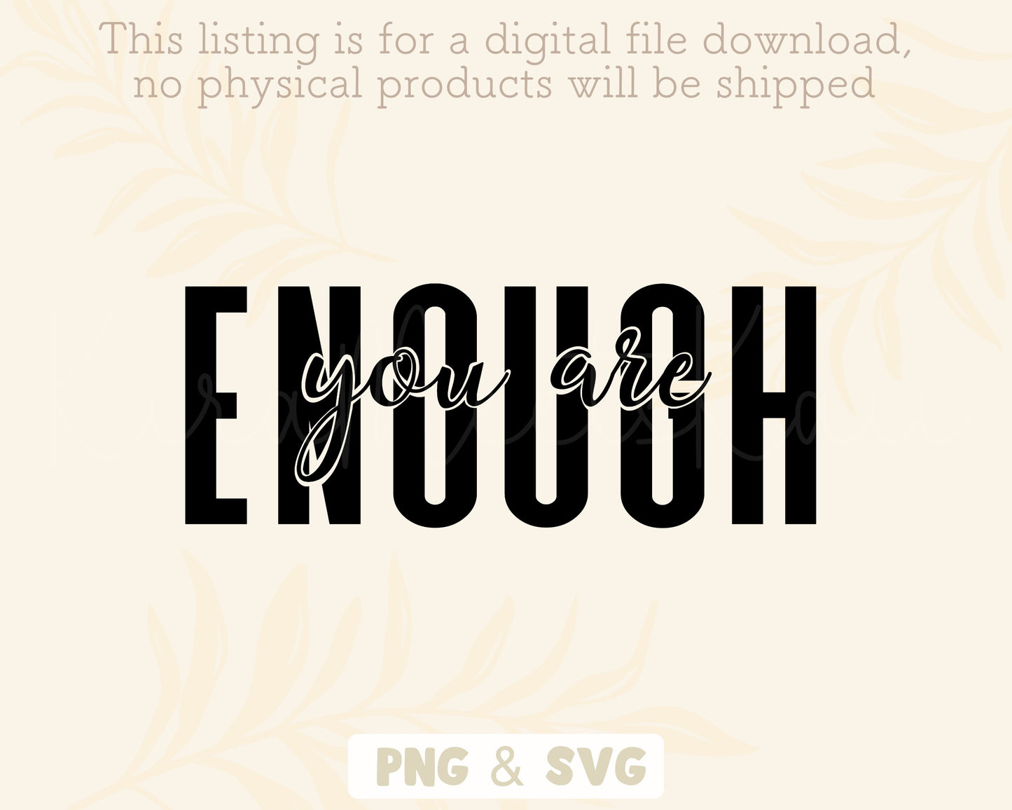 You Are Enough Clipart