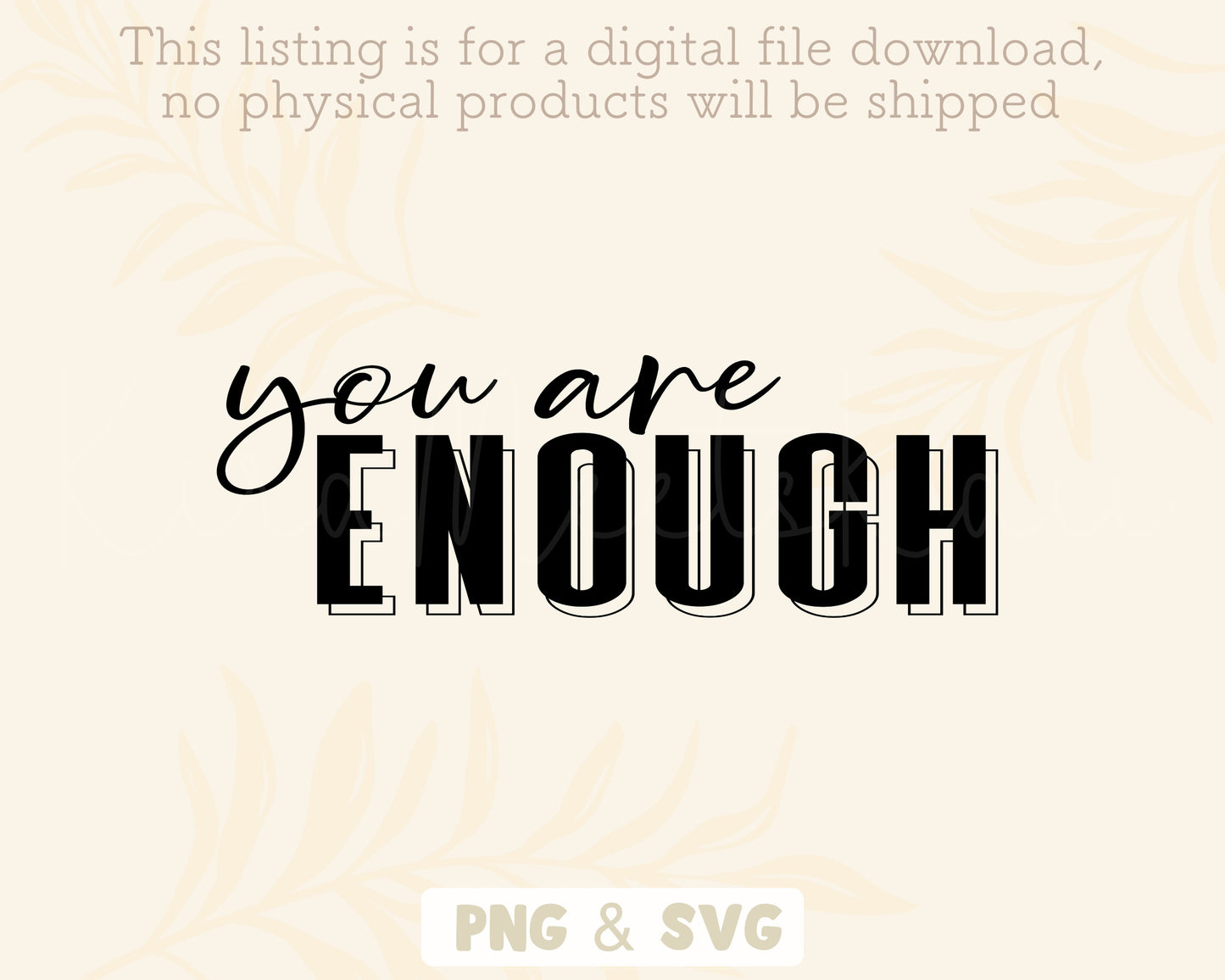 You Are Enough Clipart