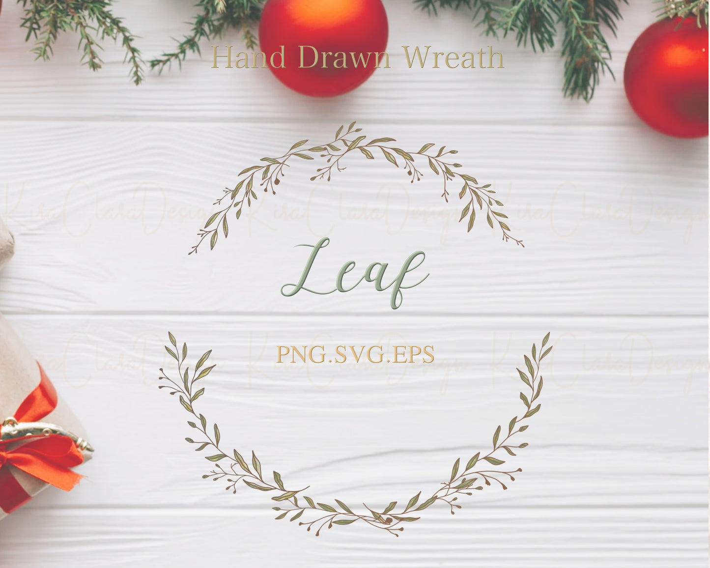 Colorful Leaf Wreath Clipart